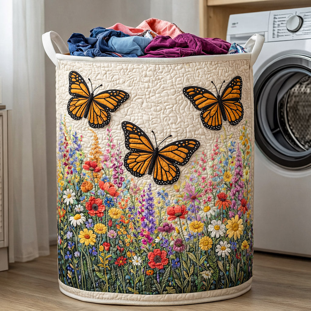 Καπιτονέ Καλάθι Απλύτων Meadow Flutter
