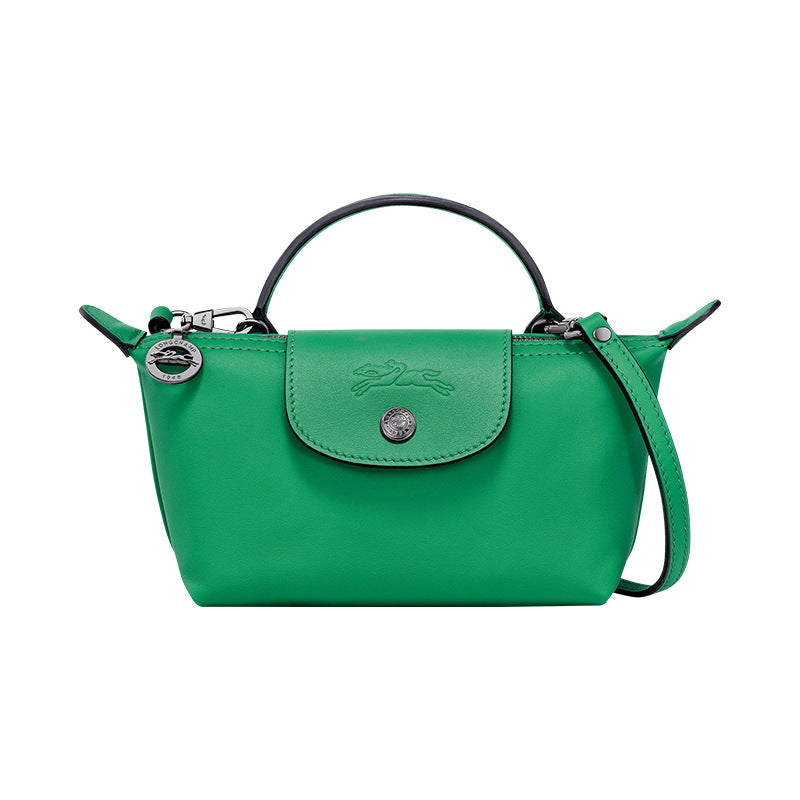 Mini Δερμάτινη Τσάντα Tote - Πράσινη