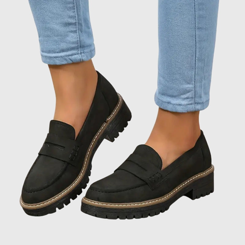 Melania | Διαχρονικά Σουέτ Loafers