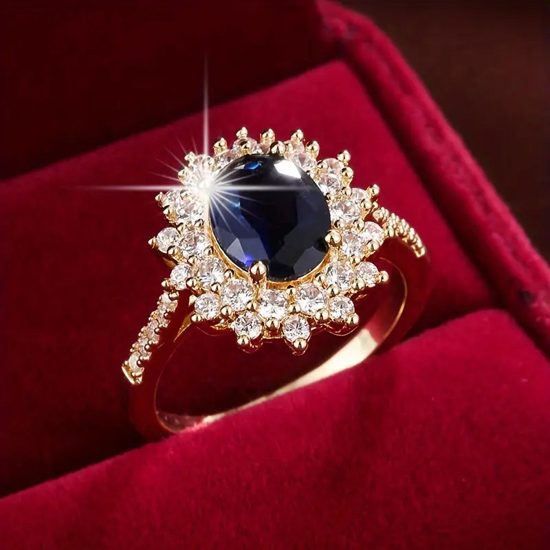 Χρυσό Δαχτυλίδι Vionne Sapphire