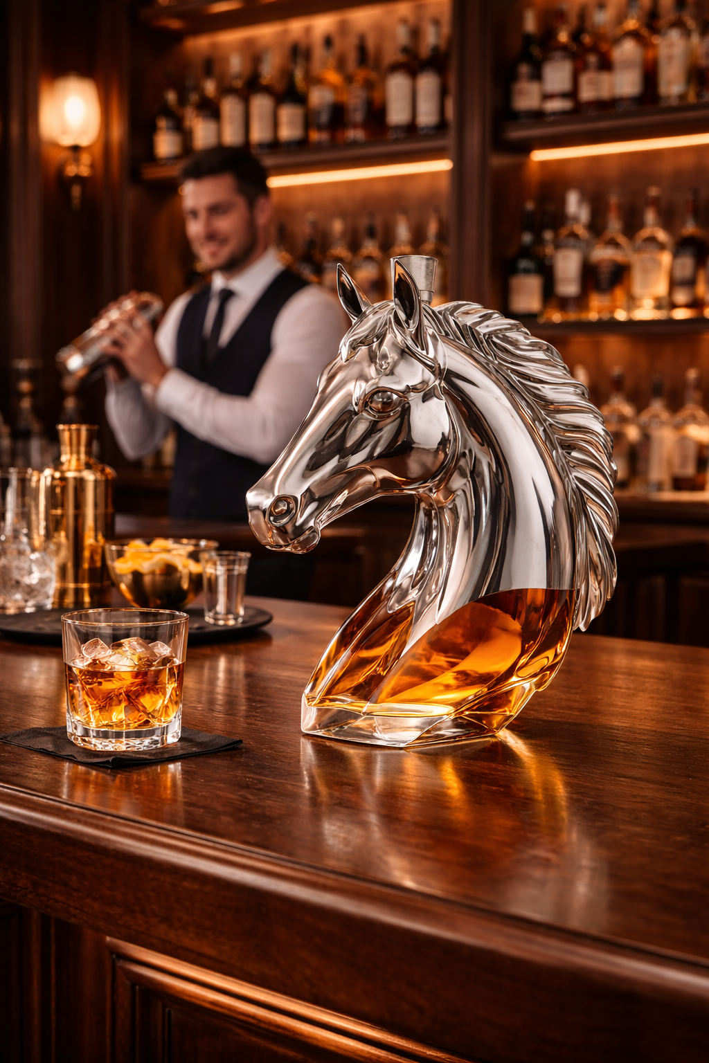Whiskey Bottle – Horse Head Edition