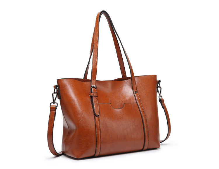 Sophia - Κομψή Δερμάτινη Τσάντα Tote Refined Elegance
