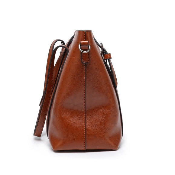 Sophia - Κομψή Δερμάτινη Τσάντα Tote Refined Elegance