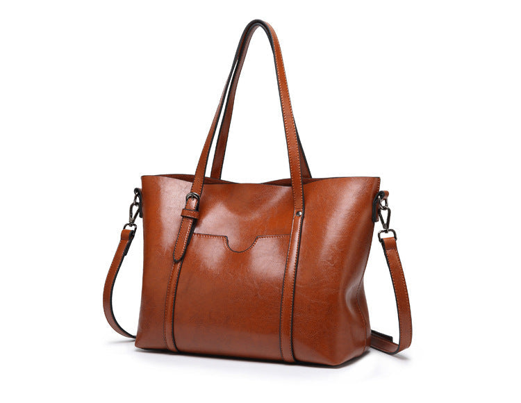 Sophia - Κομψή Δερμάτινη Τσάντα Tote Refined Elegance