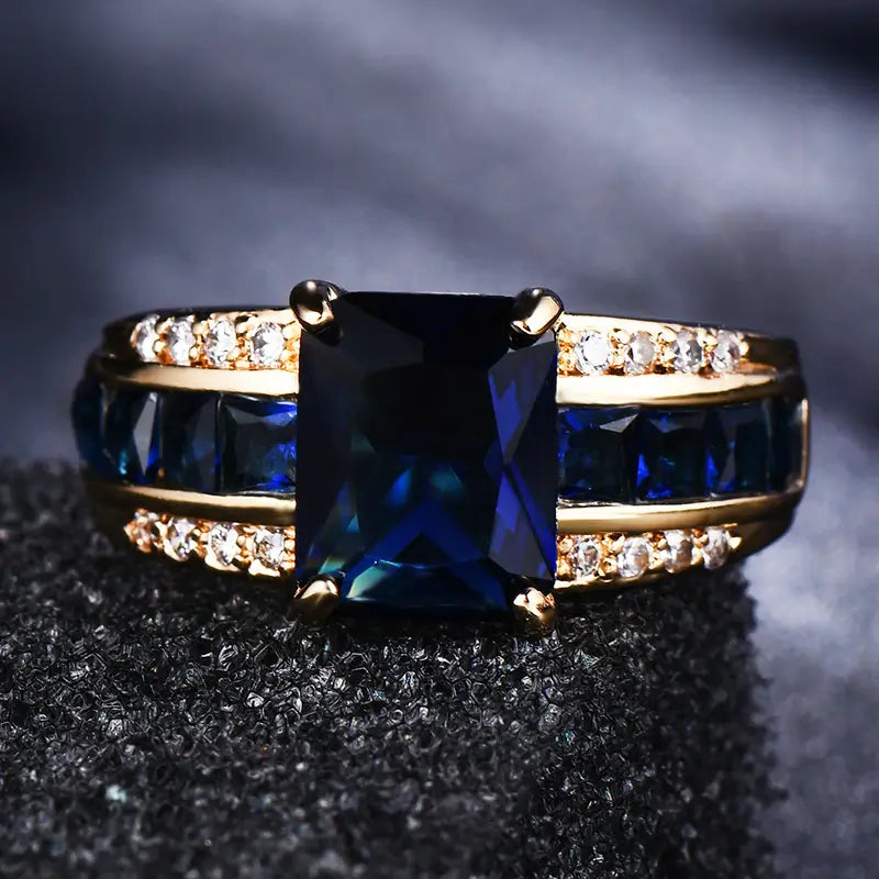 Χρυσό δαχτυλίδι Kassira Bluemont