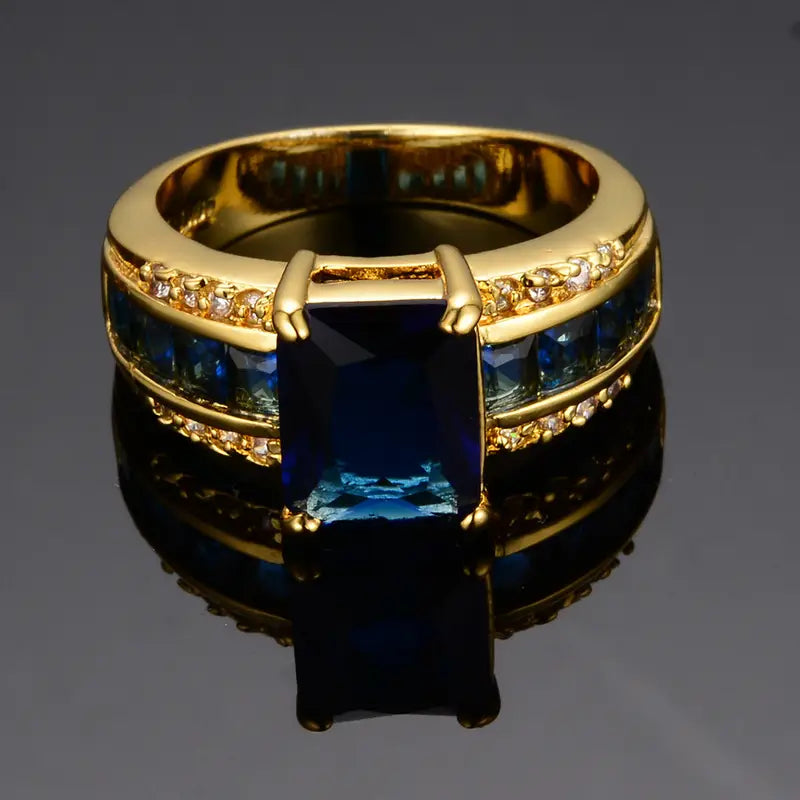 Χρυσό δαχτυλίδι Kassira Bluemont