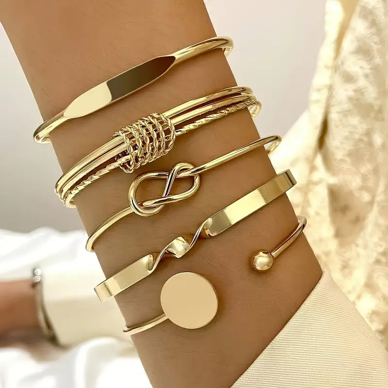 Σετ Βραχιόλια Knotted Elegance | Χρυσό