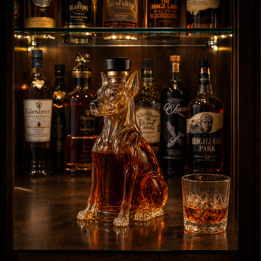 Whisky Bottle - Dobermann Edition