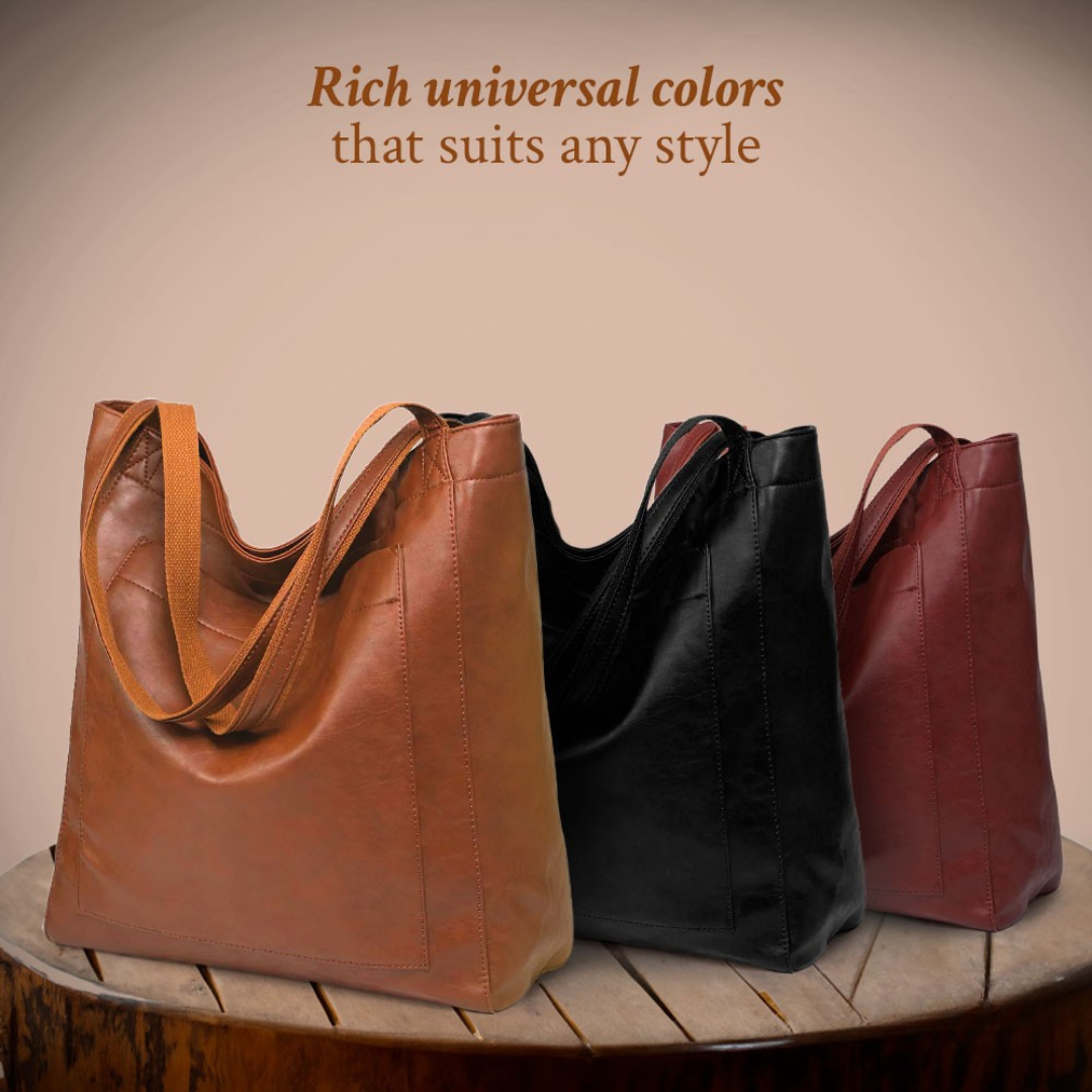 Carol - Modern Chic Δερμάτινη Τσάντα Tote