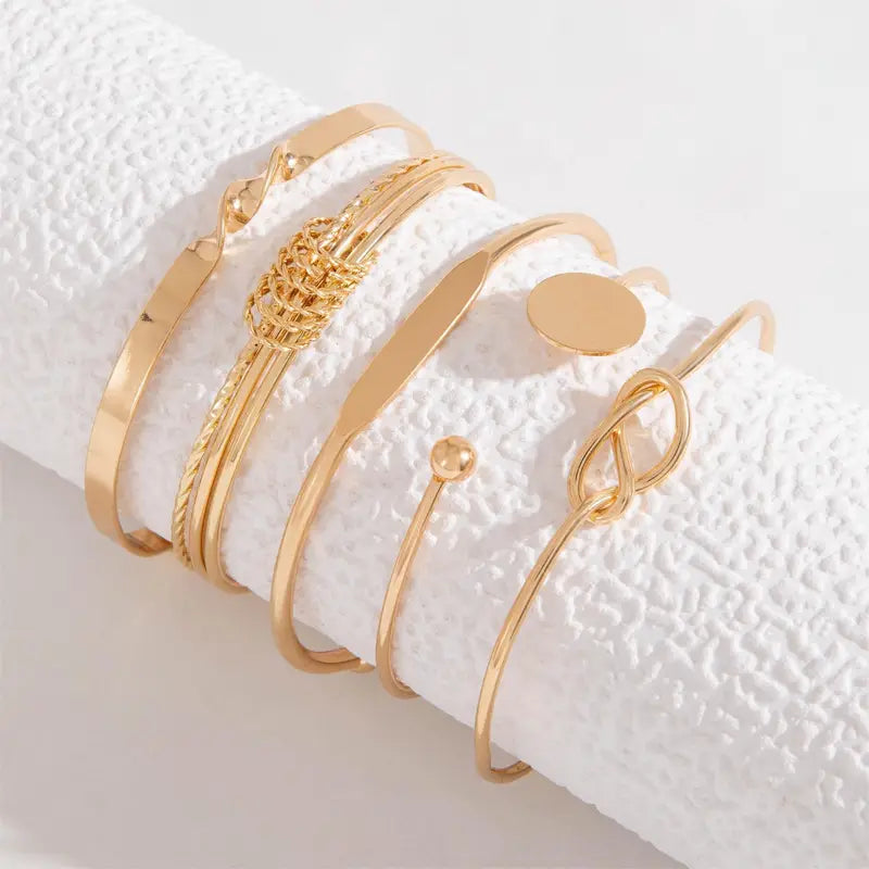 Σετ Βραχιόλια Knotted Elegance | Χρυσό