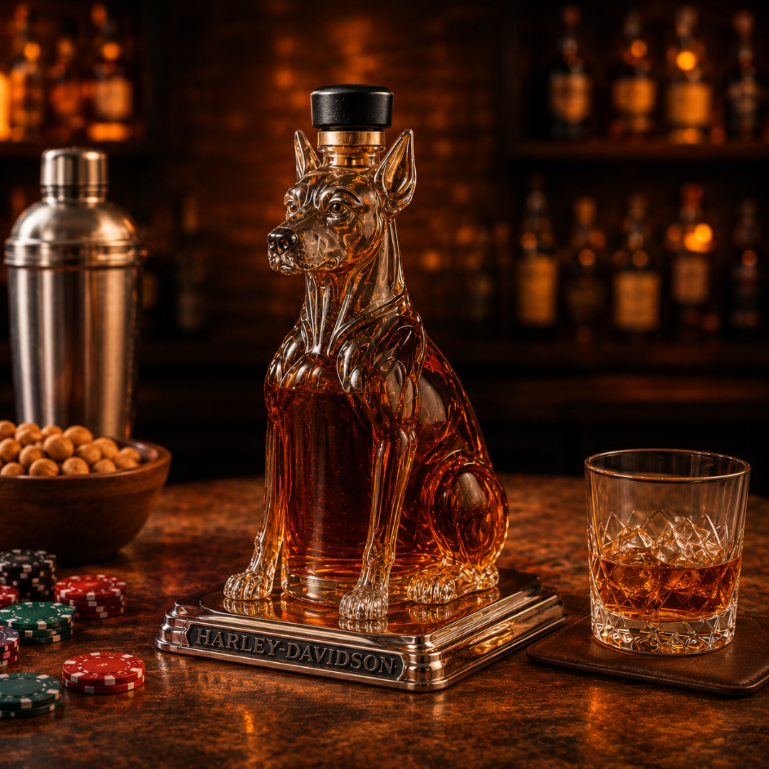 Whisky Bottle - Dobermann Edition