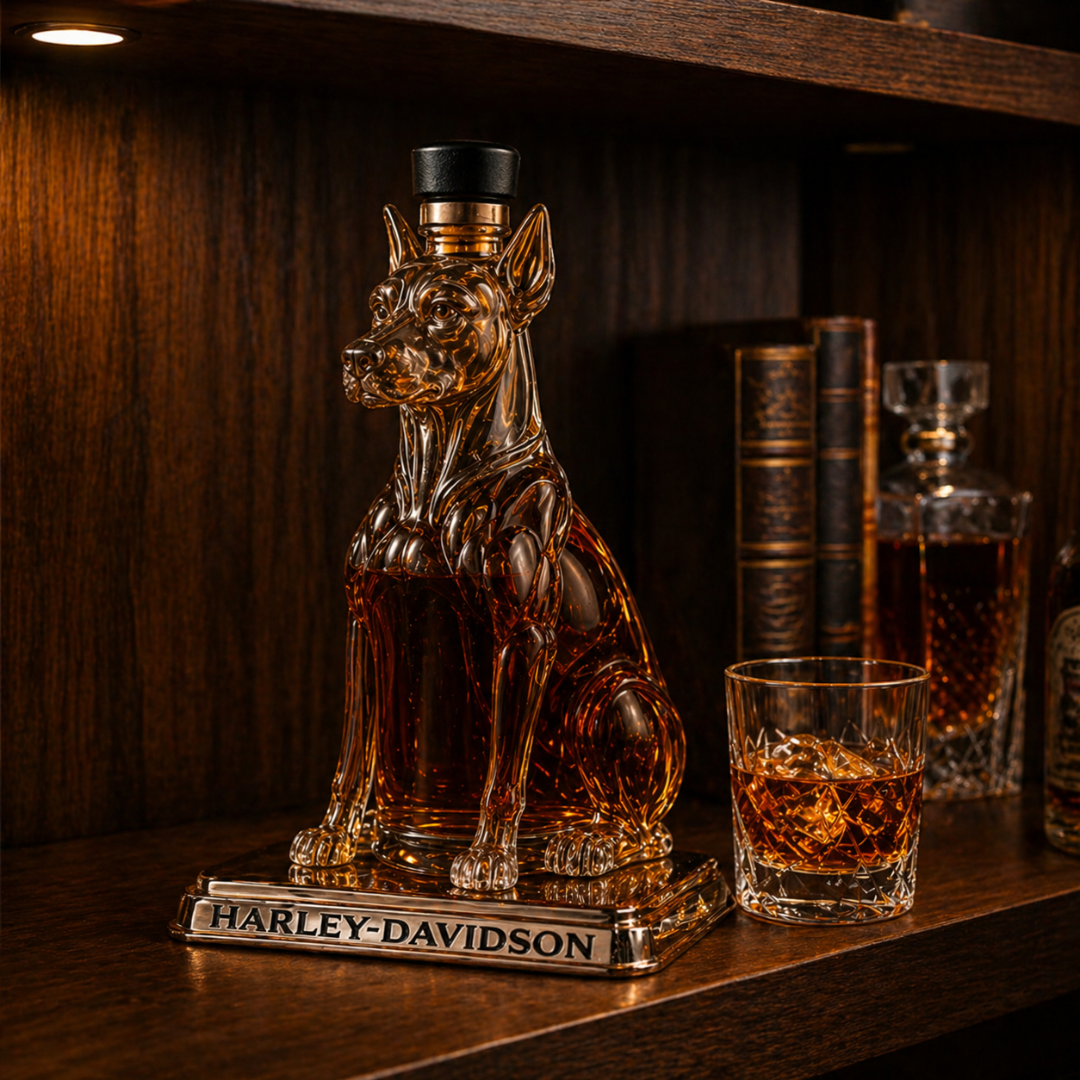 Whisky Bottle - Dobermann Edition