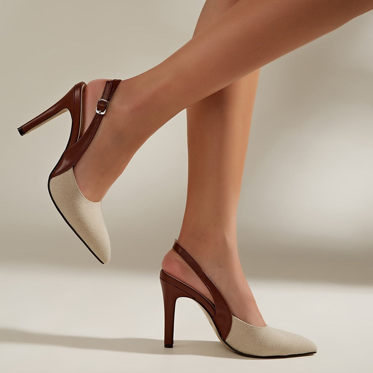 Amélie | Slingback Γόβες με Αντίθεση
