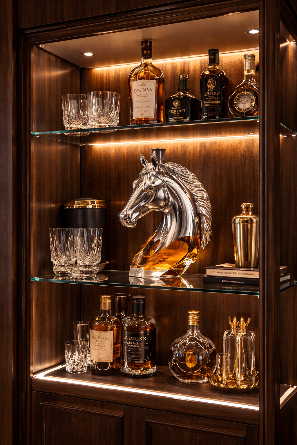 Whiskey Bottle – Horse Head Edition