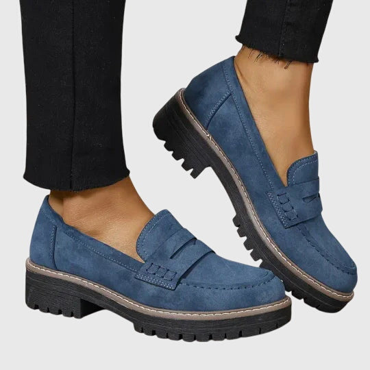 Melania | Διαχρονικά Σουέτ Loafers