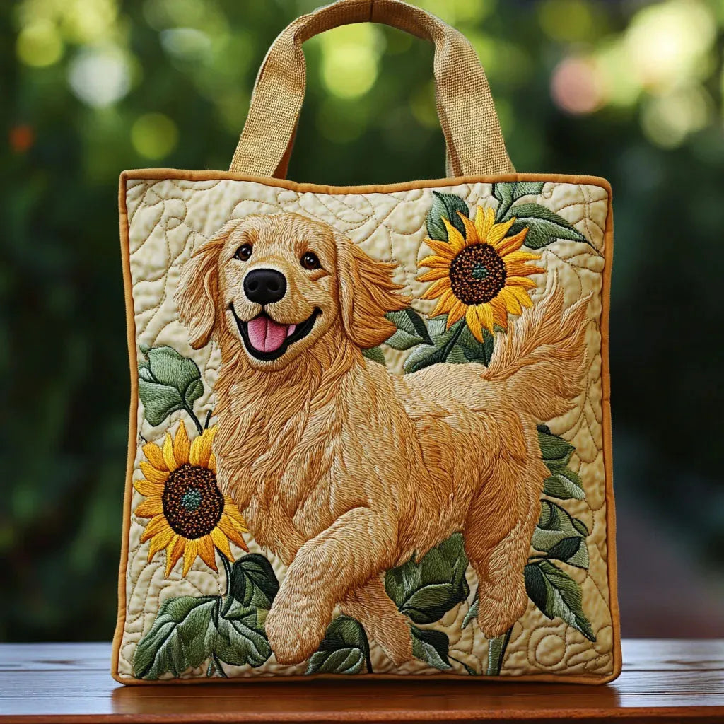 Quilted Golden Bag
