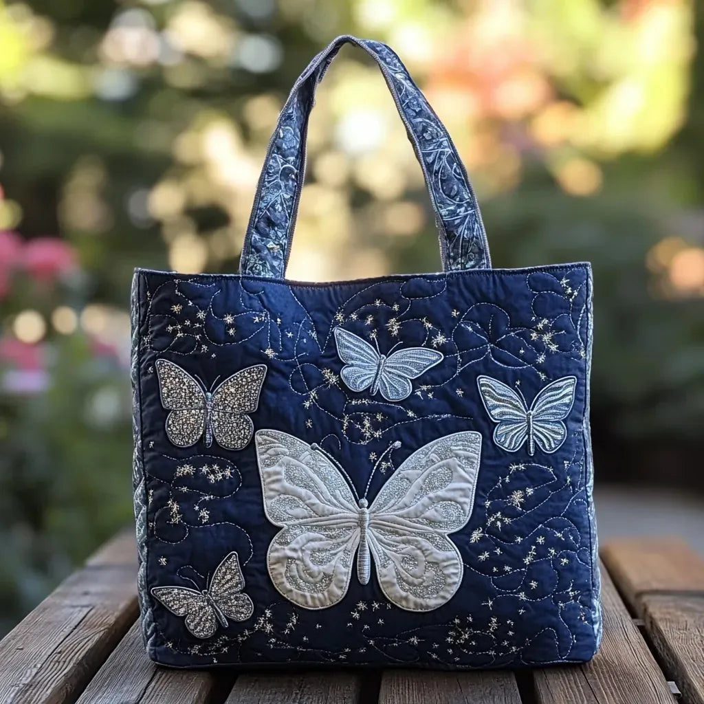Handmade Silver Butterfly Bag