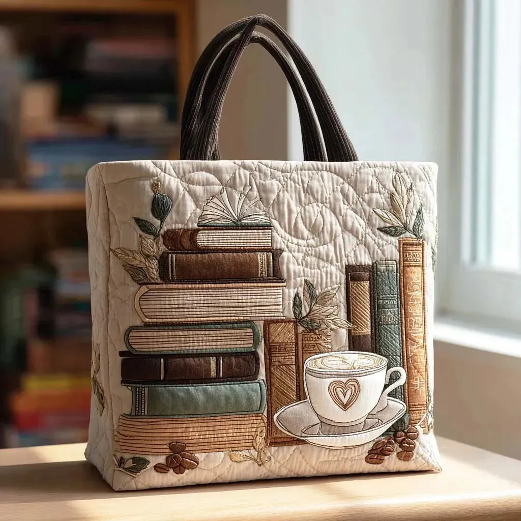 Handcrafted Tote Bag Coffee Chapter