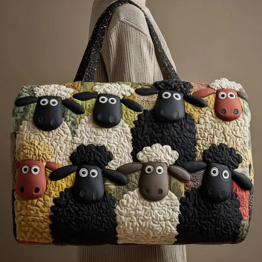 Quilted Travel Bag Cool Sheep