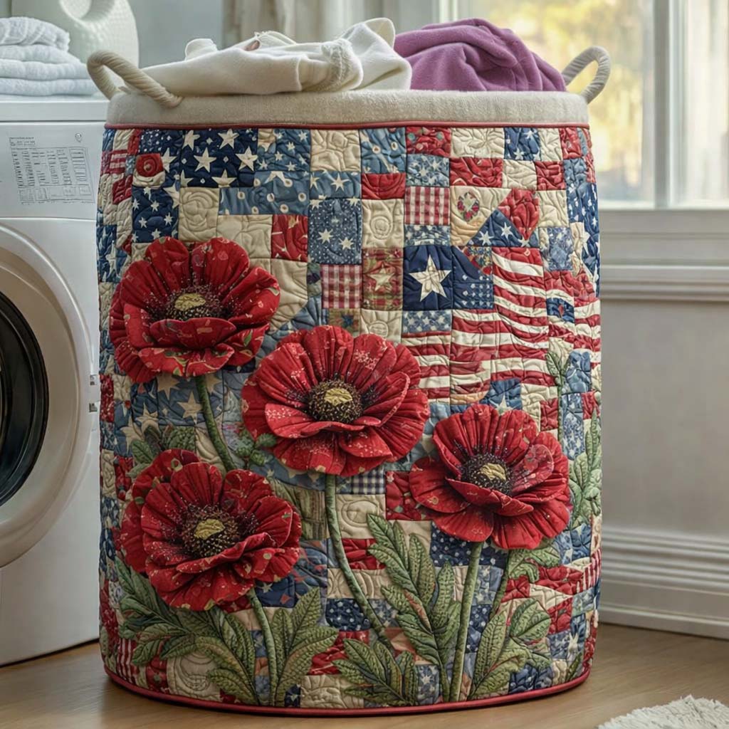 Καπιτονέ Καλάθι Απλύτων Liberty Poppy
