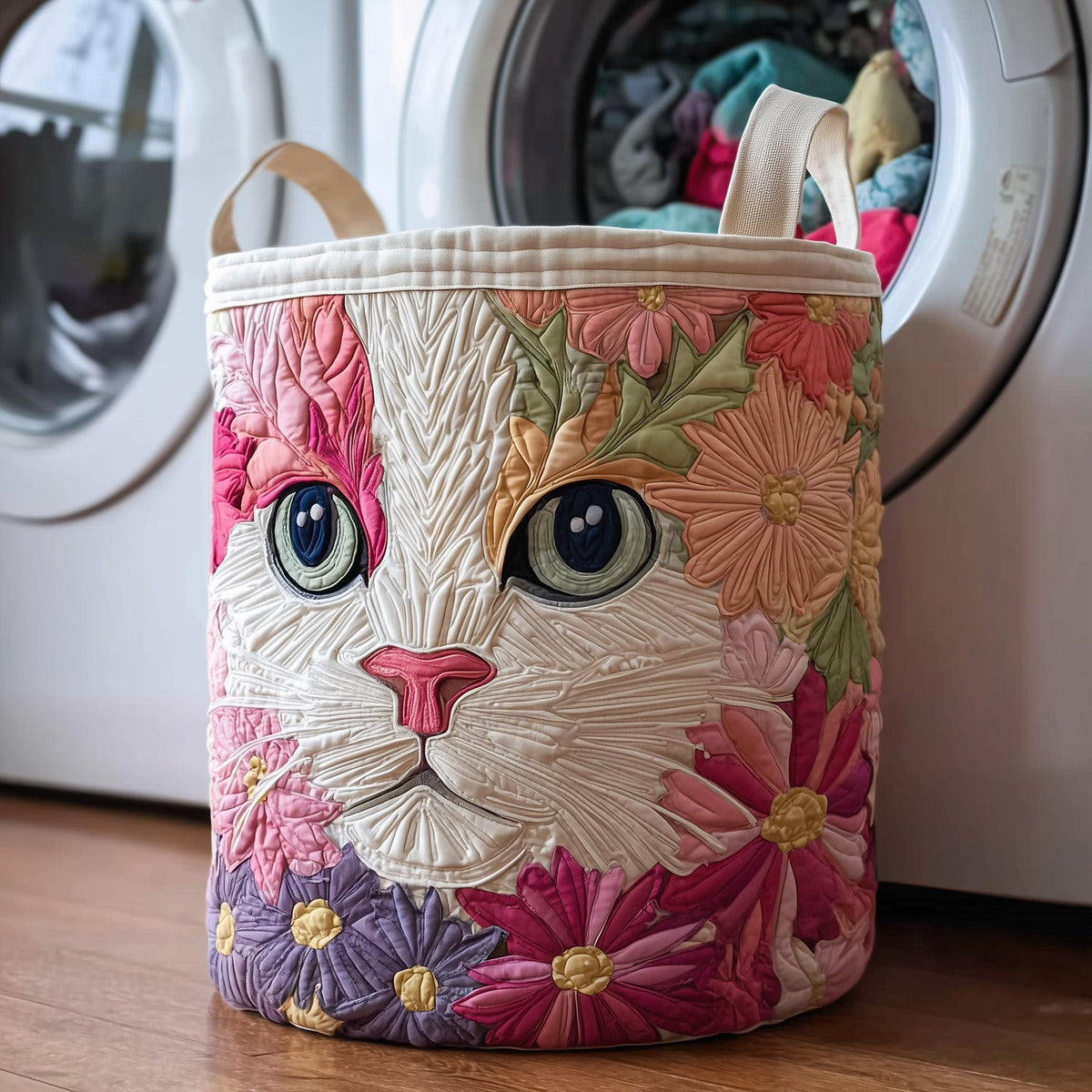 Καπιτονέ καλάθι απλύτων Catitude