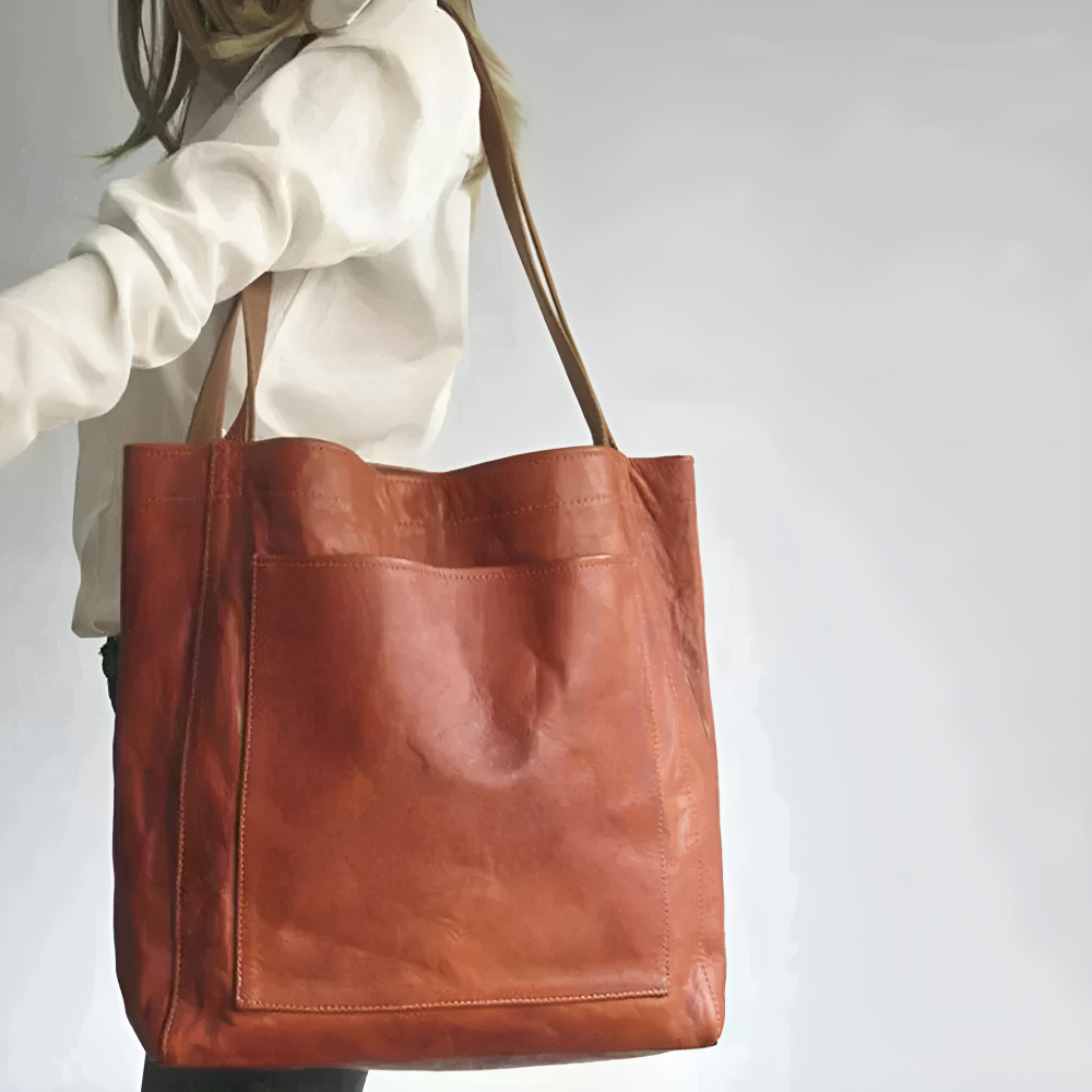 Carol - Modern Chic Δερμάτινη Τσάντα Tote