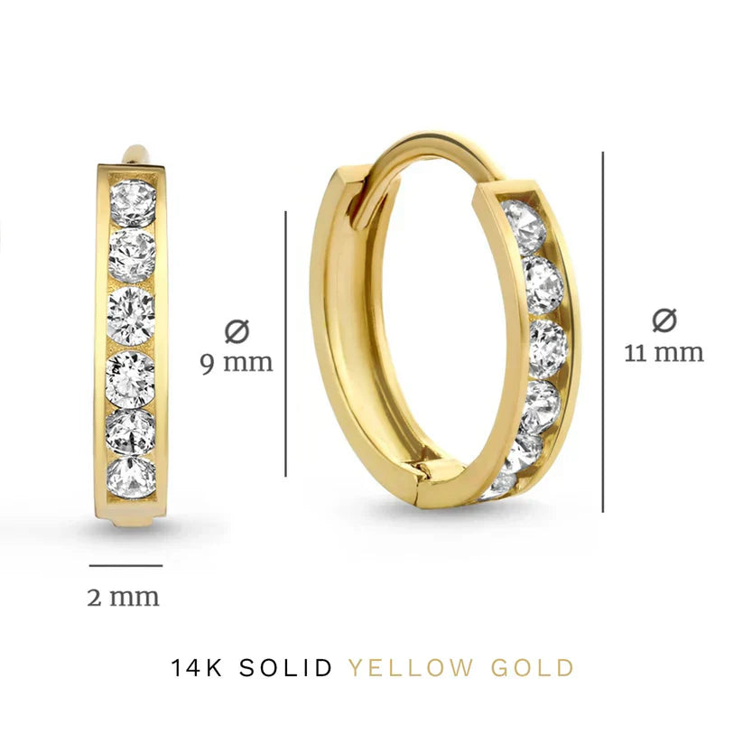 Brillane™ | Σετ Σκουλαρίκια με Πέτρες σε Χρυσό 14K