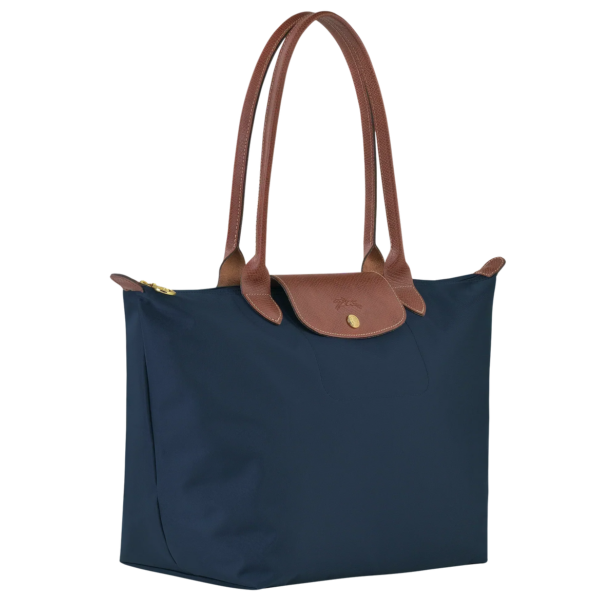 Longchamp - Μεγάλη Τσάντα Le Pliage Tote, Σκούρο Μπλε