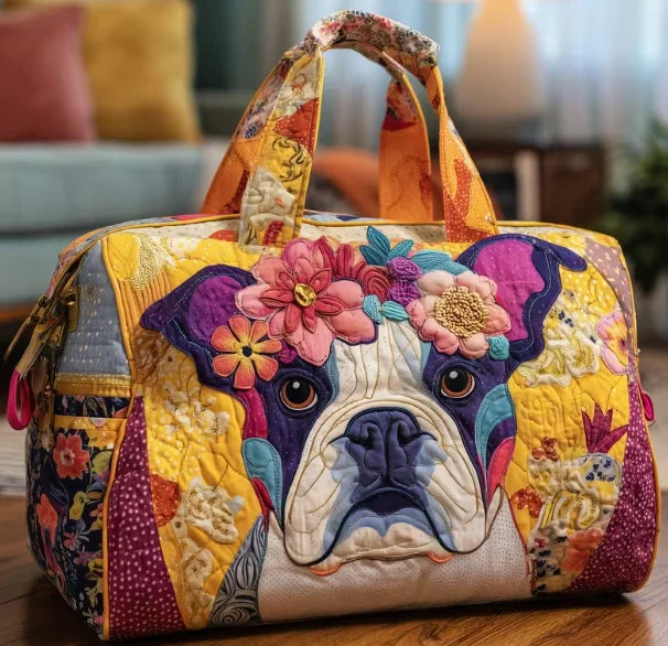 Floral Bulldog Harmony Bag