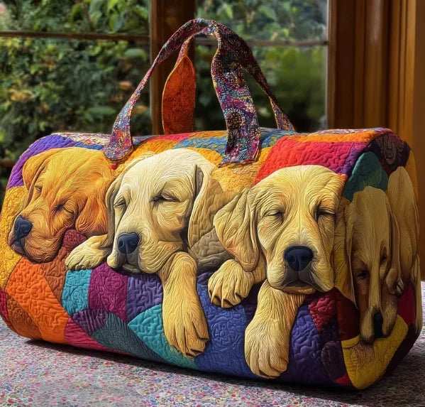 Golden Retriever Patchwork Bag
