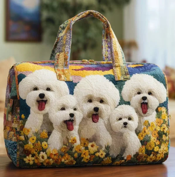 Bichon Companions Quilted Bag