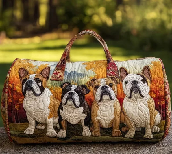 Bulldog Companions Quilted Bag