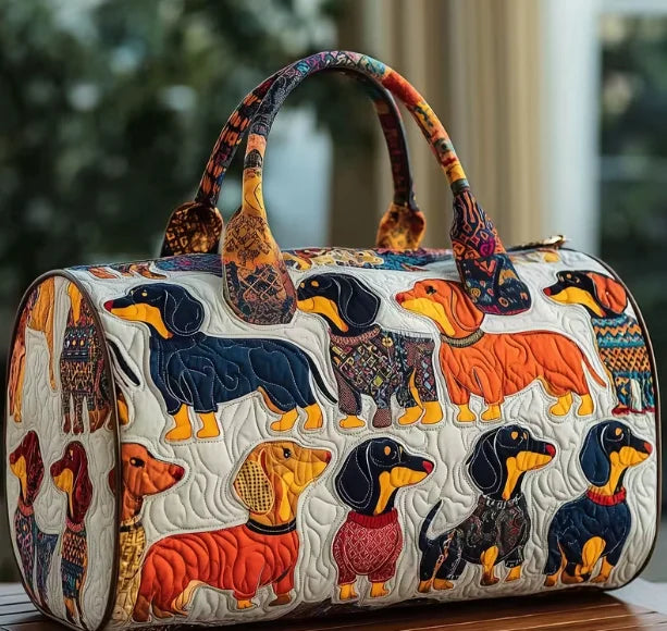 Dachshund Friends Quilted Bag
