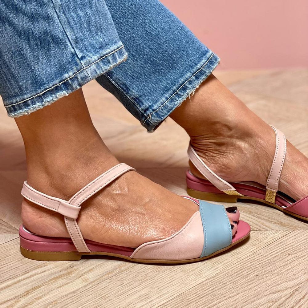 Φλατ Παπούτσια Color Block Ellela
