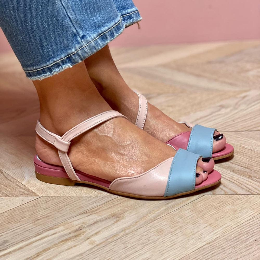 Φλατ Παπούτσια Color Block Ellela