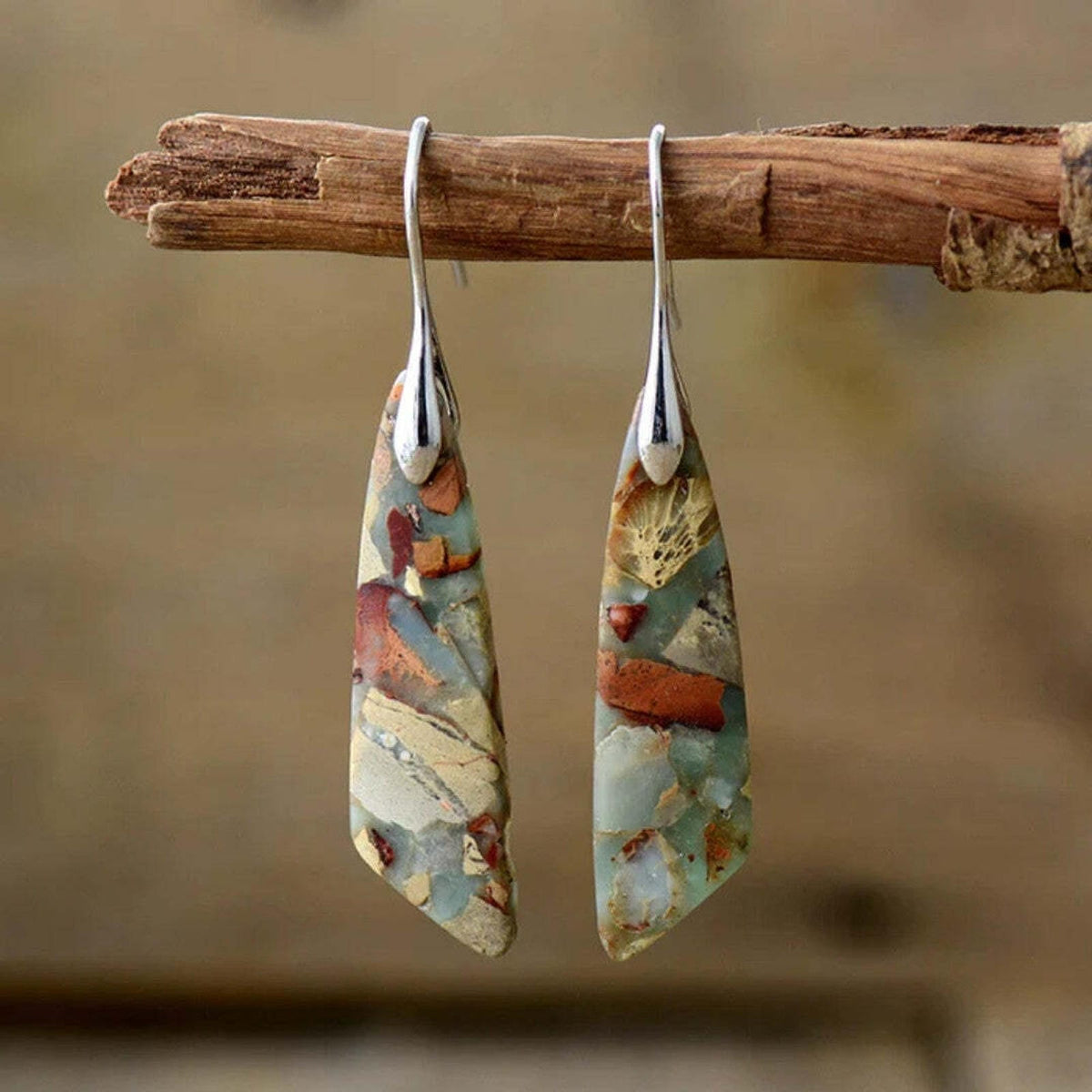 Μοναδικά Σκουλαρίκια Nature Stone