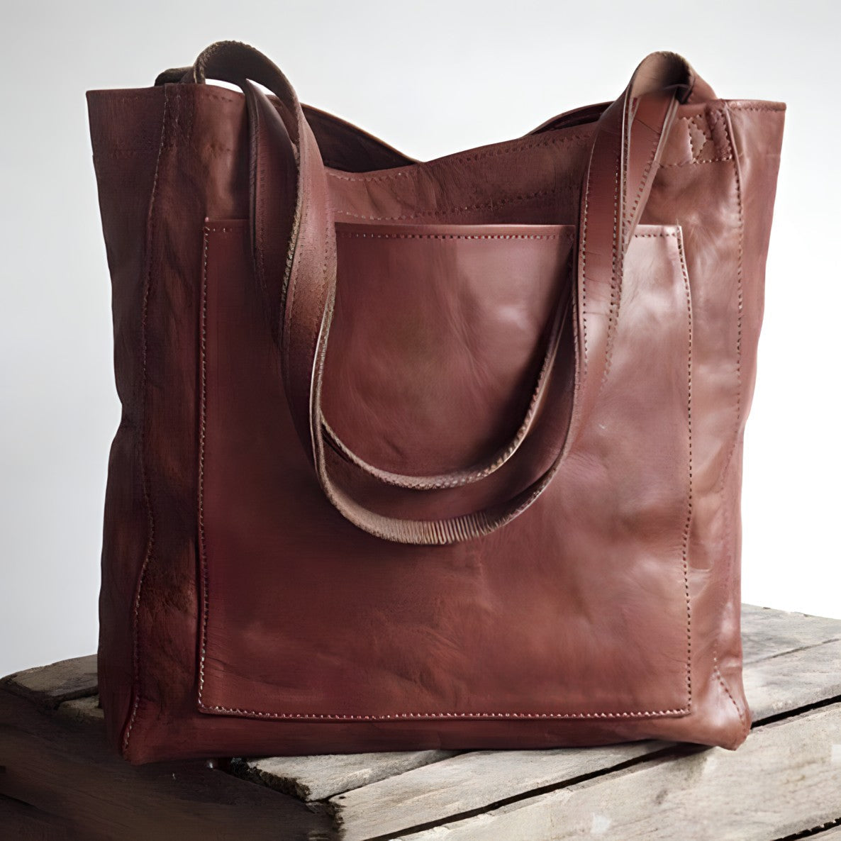 Carol - Modern Chic Δερμάτινη Τσάντα Tote
