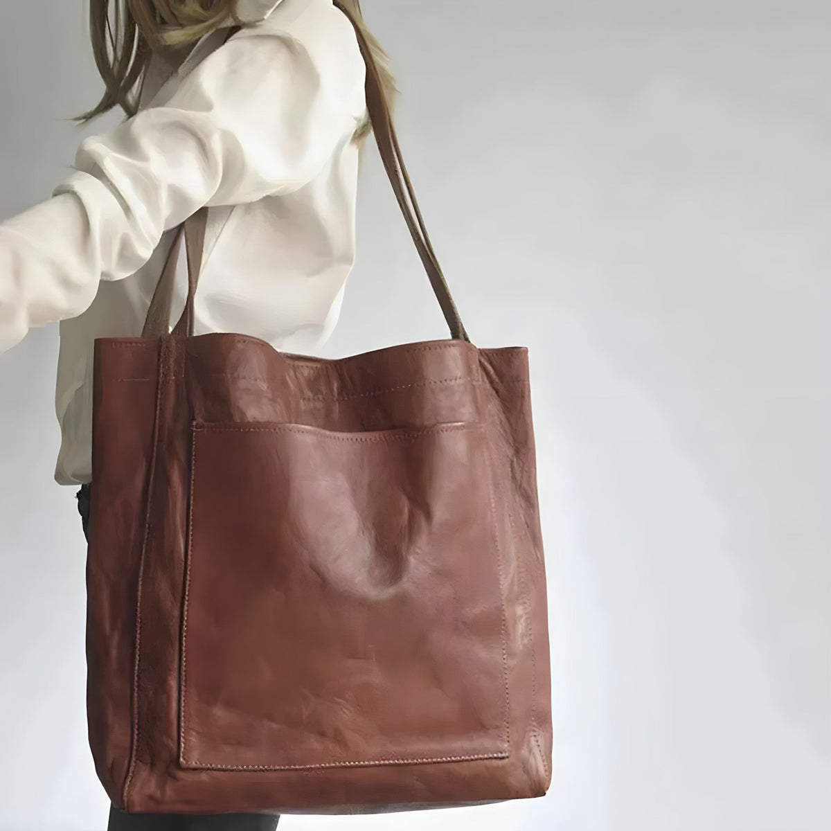 Carol - Modern Chic Δερμάτινη Τσάντα Tote